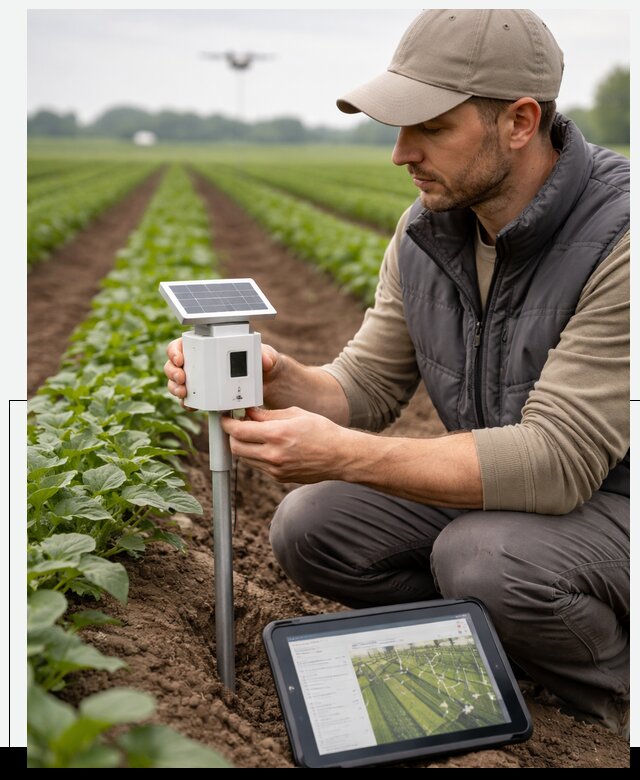 IoT мониторинг сельскохозяйственных полей и контроля в Сестрорецке